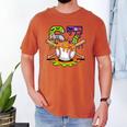 Spooky Halloween Baseball Ice Cream Dripping Six Seven 6 7 Men's Comfort Colors T-Shirt Yam Spooky Halloween Baseball Ice Cream Dripping Six Seven 6 7 Men's Comfort Colors T-Shirt Yam