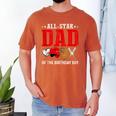 All Star Dad Of The Birthday Boy Baseball Daddy Father Men's Comfort Colors T-Shirt Yam All Star Dad Of The Birthday Boy Baseball Daddy Father Men's Comfort Colors T-Shirt Yam