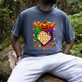Baseball Drip Ice Cream Drip Halloween Baseball Lovers Men's Comfort Colors T-Shirt Denim
