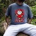 Baseball Drip Icecream Heart Red Valentine Day Boys Kids Men's Comfort Colors T-Shirt Denim