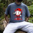 Baseball Drip Valentines Men's Comfort Colors T-Shirt Denim