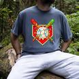 Christmas Baseball Ice Cream Drip Men Women Kids Men's Comfort Colors T-Shirt Denim