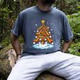 Christmas Baseball Tree Lights Xmas Men's Comfort Colors T-Shirt Denim Christmas Baseball Tree Lights Xmas Men's Comfort Colors T-Shirt Denim