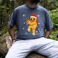 Gingerbread Man Baseball Christmas Men's Comfort Colors T-Shirt Denim Gingerbread Man Baseball Christmas Men's Comfort Colors T-Shirt Denim