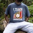 I Teach My Kids To Hit And Steal Baseball Dad American Flag Men's Comfort Colors T-Shirt Denim I Teach My Kids To Hit And Steal Baseball Dad American Flag Men's Comfort Colors T-Shirt Denim