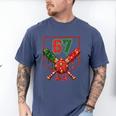 67 Baseball Drip Christmas Meme Six Seven Gen Alpha Slang Men's Comfort Colors T-Shirt Blue Jean