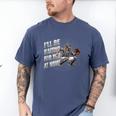 Baseball Catcher Waiting For You At Home Player Quote Men's Comfort Colors T-Shirt Blue Jean
