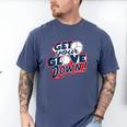Baseball Dad Coach Training Saying Get Your Glove Down Men's Comfort Colors T-Shirt Blue Jean Baseball Dad Coach Training Saying Get Your Glove Down Men's Comfort Colors T-Shirt Blue Jean