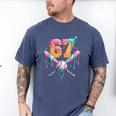 Baseball Drip Number 67 Player Men's Comfort Colors T-Shirt Blue Jean Baseball Drip Number 67 Player Men's Comfort Colors T-Shirt Blue Jean