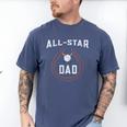 Dad Baseball Tee For Men And Dad Birthday Baseball Dad Men's Comfort Colors T-Shirt Blue Jean
