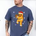 Gingerbread Man Baseball Christmas Men's Comfort Colors T-Shirt Blue Jean Gingerbread Man Baseball Christmas Men's Comfort Colors T-Shirt Blue Jean