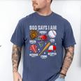 God Says I Am Baseball Player Catcher Pitcher Boys Men Men's Comfort Colors T-Shirt Blue Jean God Says I Am Baseball Player Catcher Pitcher Boys Men Men's Comfort Colors T-Shirt Blue Jean