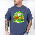 Kids St Patricks Day Shamrock Basketball Baseball Football Men's Comfort Colors T-Shirt Blue Jean Kids St Patricks Day Shamrock Basketball Baseball Football Men's Comfort Colors T-Shirt Blue Jean