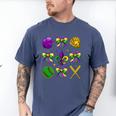 Mardi Gras Baseball Coquette Bow Fat Tuesday Parade Girls Men's Comfort Colors T-Shirt Blue Jean Mardi Gras Baseball Coquette Bow Fat Tuesday Parade Girls Men's Comfort Colors T-Shirt Blue Jean