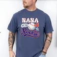 Nana Rookie Of Year 1st Birthday Baseball Theme Matching Men's Comfort Colors T-Shirt Blue Jean
