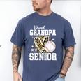 Proud Grandpa Of A 2026 Senior Baseball Graduation Leopard Men's Comfort Colors T-Shirt Blue Jean