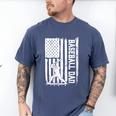 Retro Baseball Dad Us America Flag Fathers Day Men's Comfort Colors T-Shirt Blue Jean Retro Baseball Dad Us America Flag Fathers Day Men's Comfort Colors T-Shirt Blue Jean