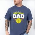 Softball Dad Just Like A Baseball Dad Player Premium Men's Comfort Colors T-Shirt Blue Jean Softball Dad Just Like A Baseball Dad Player Premium Men's Comfort Colors T-Shirt Blue Jean