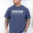 Spartans Baseball Inspired Men's Comfort Colors T-Shirt Blue Jean Spartans Baseball Inspired Men's Comfort Colors T-Shirt Blue Jean