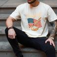 American Flag Baseball Player Bat Fan Catcher Pitcher USA Men's Comfort Colors T-Shirt Ivory American Flag Baseball Player Bat Fan Catcher Pitcher USA Men's Comfort Colors T-Shirt Ivory