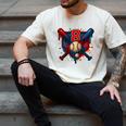 Baseball 8 Year Old Splash Drip 8th Birthday Boy Number 8 Men's Comfort Colors T-Shirt Ivory