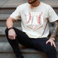 Baseball Dad Happy Fathers Day For Men Boys Kid Men's Comfort Colors T-Shirt Ivory