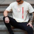 Baseball Dad USA American Flag Men Daddy Fathers Day Men's Comfort Colors T-Shirt Ivory Baseball Dad USA American Flag Men Daddy Fathers Day Men's Comfort Colors T-Shirt Ivory