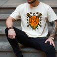 Baseball Drip Ice Cream Dripping Blaze Hunter Orange Camo Men's Comfort Colors T-Shirt Ivory Baseball Drip Ice Cream Dripping Blaze Hunter Orange Camo Men's Comfort Colors T-Shirt Ivory