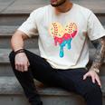 Baseball Drip Melting Ice Cream Baseball Heart Boys Girls Men's Comfort Colors T-Shirt Ivory Baseball Drip Melting Ice Cream Baseball Heart Boys Girls Men's Comfort Colors T-Shirt Ivory