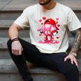 Baseball Drip Valentine Sports Vday Ice Cream Drip Heart Men's Comfort Colors T-Shirt Ivory