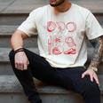 Baseball Game Day Coquette Game Day Baseball Men's Comfort Colors T-Shirt Ivory
