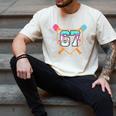 Baseball Ice Cream Drip Number 67 Player Six Seven Meme 6 7 Men's Comfort Colors T-Shirt Ivory Baseball Ice Cream Drip Number 67 Player Six Seven Meme 6 7 Men's Comfort Colors T-Shirt Ivory