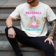 Baseball Is My Valentine Ice Cream Drip Crossed Bats Sport Men's Comfort Colors T-Shirt Ivory