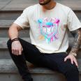 Bunny Baseball Hat With Ice Cream Easter Day Boys Kids Girls Men's Comfort Colors T-Shirt Ivory