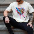 Camo Baseball Heart Drip Valentine Baseball Icecream Boys Men's Comfort Colors T-Shirt Ivory Camo Baseball Heart Drip Valentine Baseball Icecream Boys Men's Comfort Colors T-Shirt Ivory