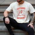 Catchers Are Built Different Baseball Catcher Men's Comfort Colors T-Shirt Ivory Catchers Are Built Different Baseball Catcher Men's Comfort Colors T-Shirt Ivory