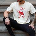 Santa Baseball Christmas Pajamas Xmas Men Kids Boys Men's Comfort Colors T-Shirt Ivory