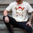 Santa Sports For Men Boys Christmas Baseball Player Men's Comfort Colors T-Shirt Ivory