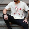 Valentines Day Baseball Batter Silhouette Heart For Men Boys Men's Comfort Colors T-Shirt Ivory