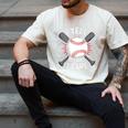 I Yell Because I Care Baseball Coach Baseball Dad Fan Premium Men's Comfort Colors T-Shirt Ivory