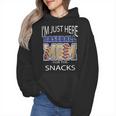 Baseball Sport I’m Just Here For The Snacks Baseball Mom Wmen Hoodie Baseball Sport I’m Just Here For The Snacks Baseball Mom Wmen Hoodie
