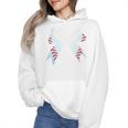 Baseball Bow Baseball Mom Women Baseball Mama Premium Wmen Hoodie