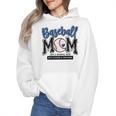 Baseball Mom Blue Varsity Baseball Mama Cute Mother's Day Wmen Hoodie