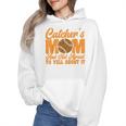 Baseball Mom Catcher's Mom Leopard Softball Mom Wmen Hoodie