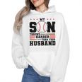My Son Throws Harder Than Your Husband Baseball Mom Wmen Hoodie My Son Throws Harder Than Your Husband Baseball Mom Wmen Hoodie