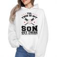 Yes This Is My Son Out There Baseball Mom Wmen Hoodie Yes This Is My Son Out There Baseball Mom Wmen Hoodie
