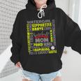 Baseball Mom Traits For Great Mothers Grey And Yellow Wmen Hoodie