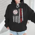 Baseball MOM USA American Flag Patriotic Mama Mother's Day For Women Kids Men Wmen Hoodie