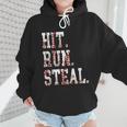 Hit Run Steal Baseball Mom For Women Baseball Wmen Hoodie Hit Run Steal Baseball Mom For Women Baseball Wmen Hoodie