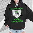 Messy Bun Baseball Mom My Stepchild Works From Home Wmen Hoodie Messy Bun Baseball Mom My Stepchild Works From Home Wmen Hoodie